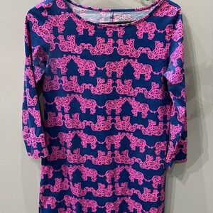 Lilly Pulitzer Pink and Blue Cotton Dress